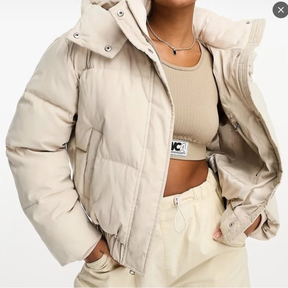 Abercrombie & Fitch Ultra Collection Jacket in Cream